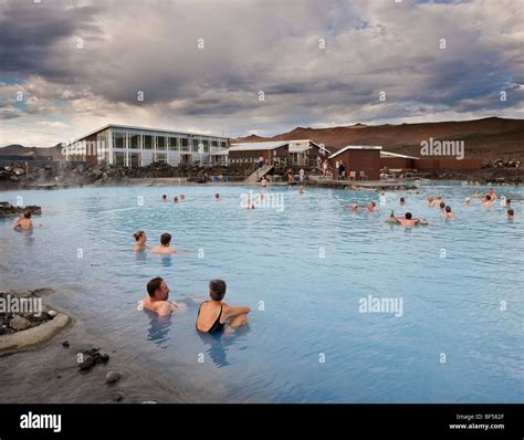 Myvatn Nature Baths Geothermal Hot Springs Myvatn Iceland Stock
