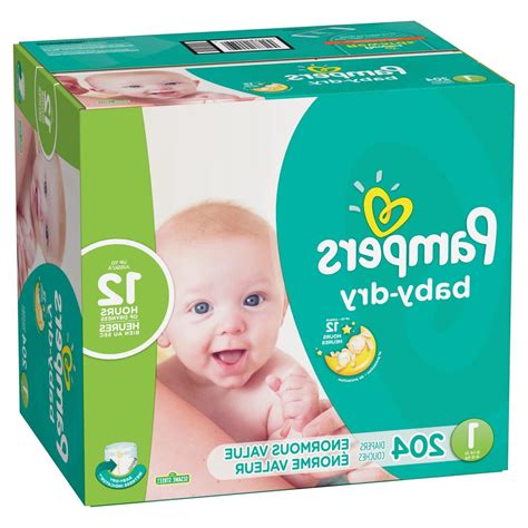 Pampers Baby Dry Disposable Diapers Enormous Pack Size