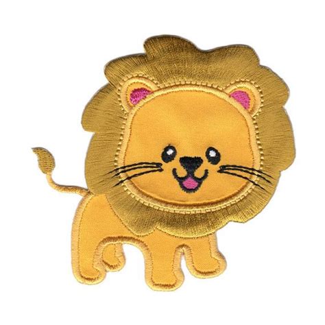 Lion Patch Iron On Or Sew On Embroidered Applique For Clothing Etsy