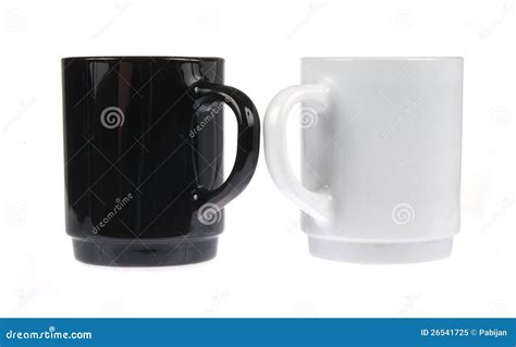 Two Coffee Mugs Isolated Stock Image Image Of Drink 26541725