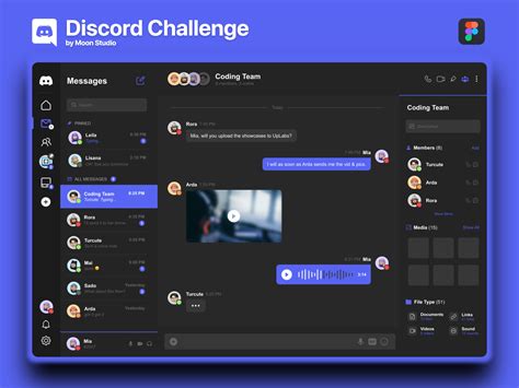 Discord Design Challenge Uplabs