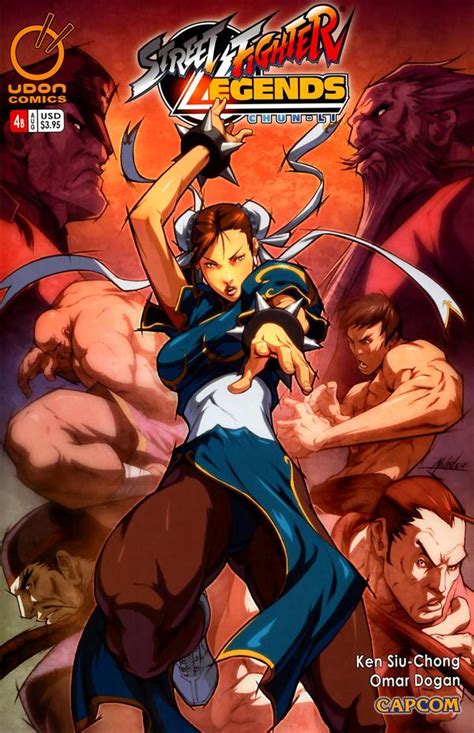 Alvin Lee Street Fighter Legends Chun Li 4 Variant Cover 2009 An