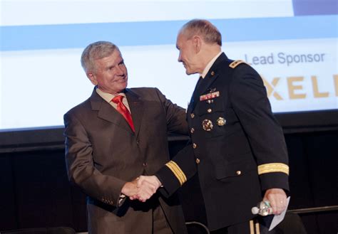 Retired Army Lt Gen Bob Durbin Greets Army Gen Martin E Dempsey