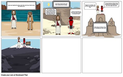 Jesus And The Tempter Storyboard By D7d7438c