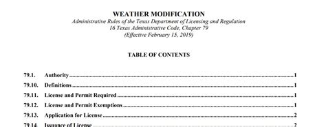 Texas Weather And Climate Modification News
