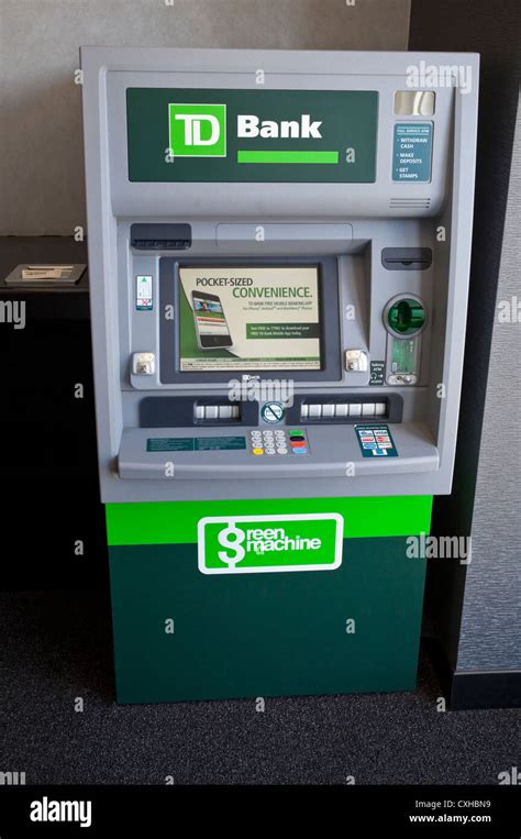 Atm Cash Machine Td Bank Miami Florida Usa Stock Photo Royalty