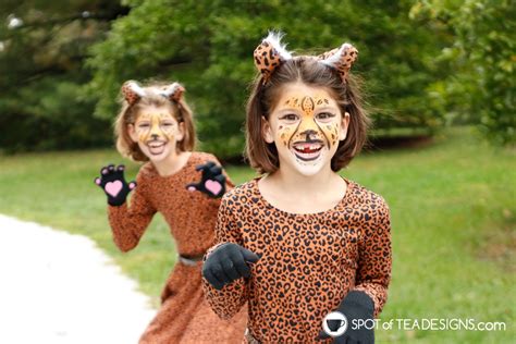 Diy Cheetah Halloween Costumes Spot Of Tea Designs