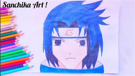 Sasuke Drawing Anime Drawing Drawing Sasuke Uchiha Step By Step