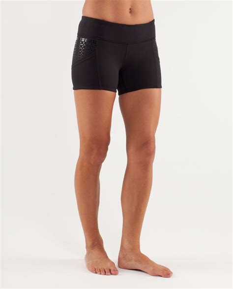 Lululemon Run Shorty Short Black Lulu Fanatics