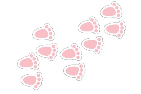 Free Printable Easter Bunny Footprints Fun Money Mom