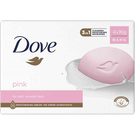 Dove Pink Beauty Bar 4 X 90g Wilko