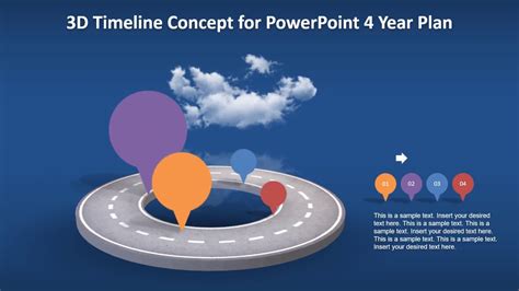 Animated 3d Timeline Concept For Powerpoint 4 Year Plan Youtube