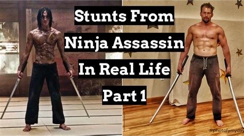 Stunts From Ninja Assassin In Real Life Part 1 Staring Rain Jung Ji