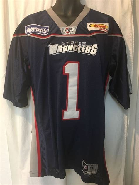 Austin Wranglers Afl Arena Football League Authentic Jersey Stitched