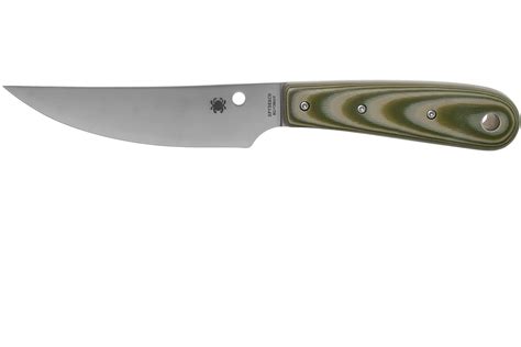 Spyderco Bow River Fb64gpod Od Green Fixed Knife Phil Wilson Design