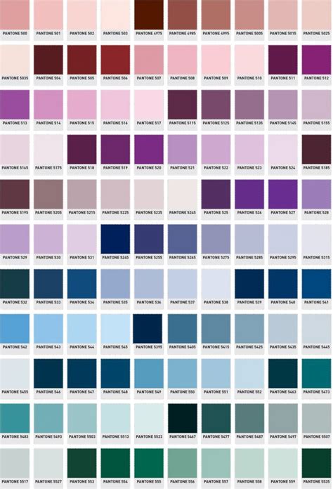 Pantone Colour Guide Pantone Color Guide Pantone Color Chart Pantone