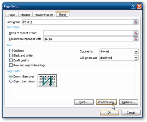 At any point in time, only one sheet can be the activesheet. Print Only Selected Areas of a Spreadsheet in Excel 2007 ...