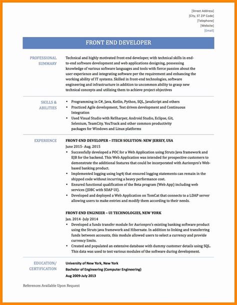 Sample front end developer resume—see more templates and create your resume here. Entry Level Front End Developer Resume Unique 10 Front End ...