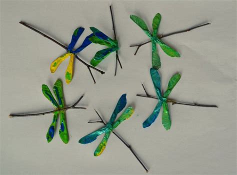 Twiggy Dragonflies Dragon Fly Craft Dragonfly Wall Art Seed Craft