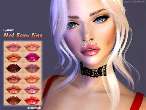 The Sims Resource Lip Gloss Hot Sexy Lips