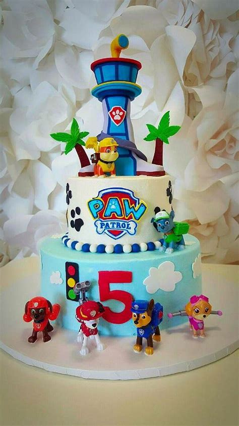 This custom cake topper and edible images are designed to order just for your special birthday boy or girl. Paw Patrol Birthday Cake - CakeCentral.com