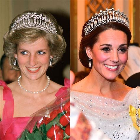 5 قطع من مجوهرات الأميرة ديانا ورثتها كيت ميدلتون