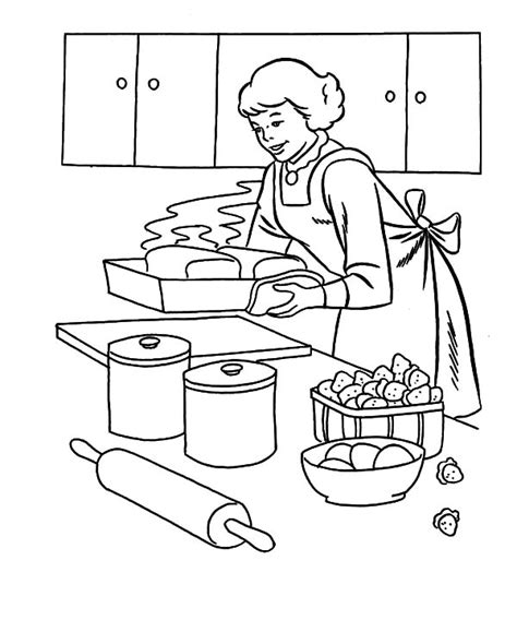 You can use these free helping mother in kitchen clipart for your websites, documents or presentations. My Mother Baking Cookies Coloring Pages : Best Place to Color