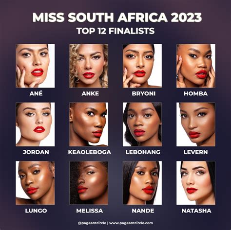 Miss South Africa Meet The Top Finalists