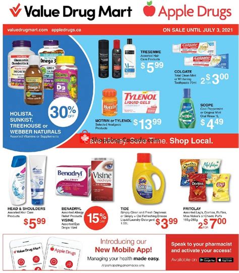 The next time you can reuse. Apple Drugs Canada, flyer - (Special Offer): June 20 ...