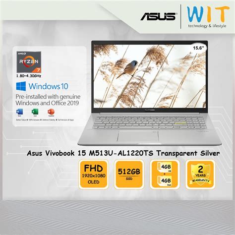 Asus Laptop Vivobook 15 M513u Al1220ts M513u Al1459ws Amd Ryzen 7