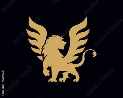Lion With Wings Logo Stock Image And Royalty Free Vector Files On