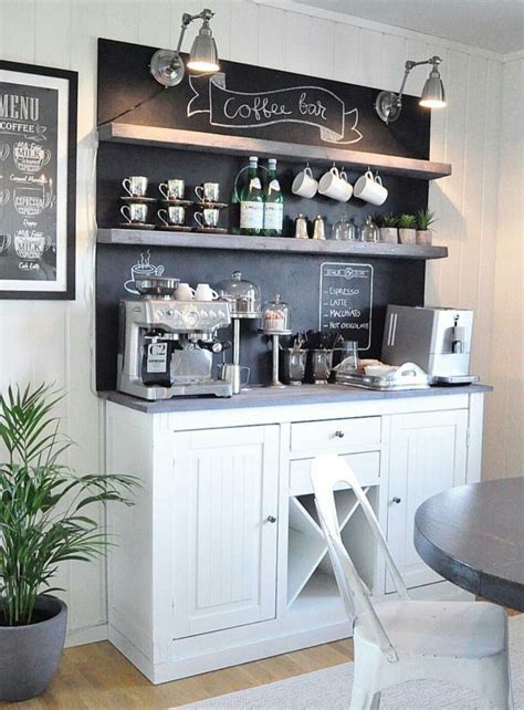Modern Farmhouse Coffee Bar Ideas