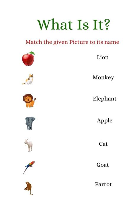 Best English Worksheets For Nursery Class Pdf Download