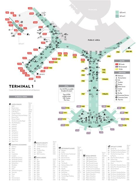 Yyz Airport Terminal Map Mobil Pribadi