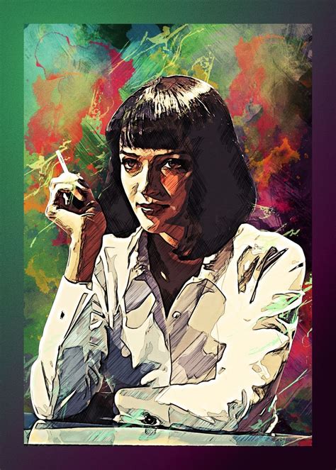 Pulp Fiction Poster Picture Metal Print Paint By Alva Donna Displate