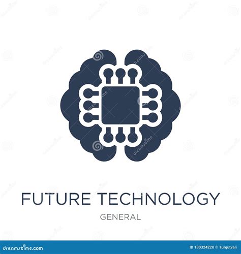 Future Technology Icon Trendy Flat Vector Future Technology Icon On