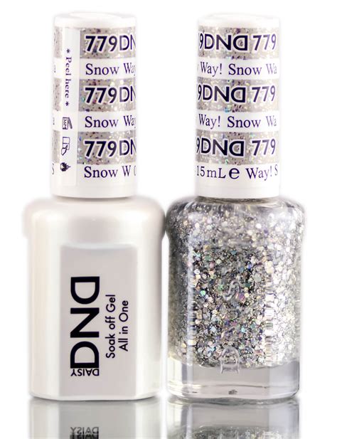 Daisy DND Gel Lacquer Duo Snow Way 779 Pack Of 6 With Sleek
