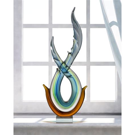Orren Ellis Contemporary Art Glass Sculpture And Reviews Wayfair