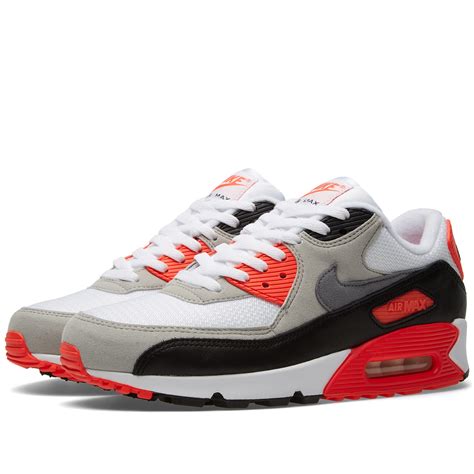 Nike Air Max 90 Og Infrared White Cool Grey And Neutral End Us