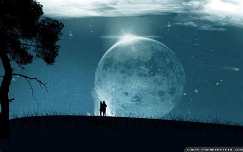 537 Wallpaper Couple Moon Picture Myweb