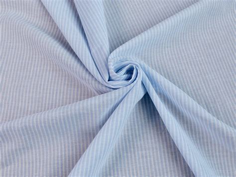 100 Cotton Voile Fabric Stripe Design Baby Blue And Etsy