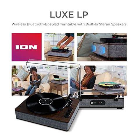 Ion Audio Luxe Lp Bluetooth Vinyl Record Player With Speakers £10999