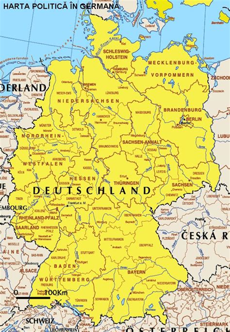 Descoperalumeadescovery World Harta PoliticĂ În GermanĂmap In German