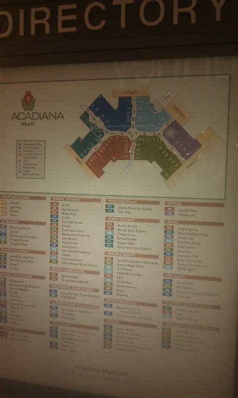 Acadiana Mall Map Photos Cantik