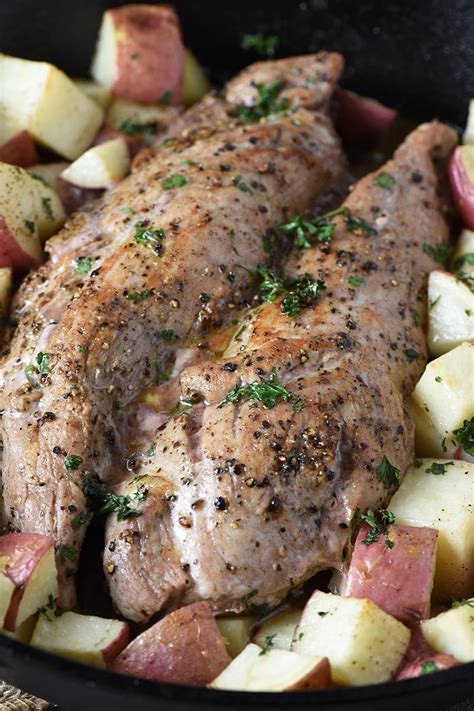 Roast pork in preheated oven 40 to 45 minutes or until desired pork is cooked to your question: How to cook pork tenderloin, roasted to a juicy perfection ...