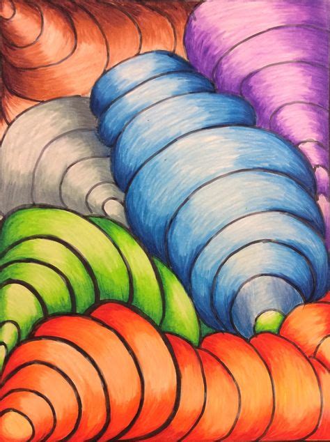 Op Art And Colored Pencil Tutorial Art 1 Op Art Lessons Op Art