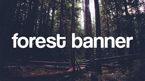Speedart Forest Banner Template Free Youtube