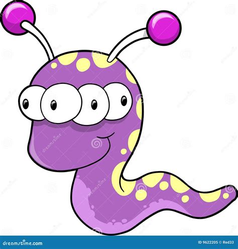 Monster Slug Vector Illustration Stock Vector Illustration Of