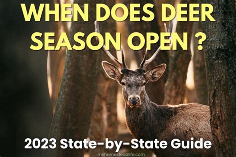 When Does Deer Season Open In 2023 My Homestead Life