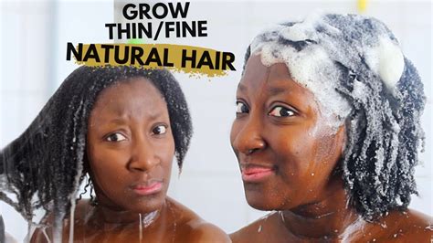 Wash Day Routine Special For Thin Fine Natural Hair Grow Thin Fine